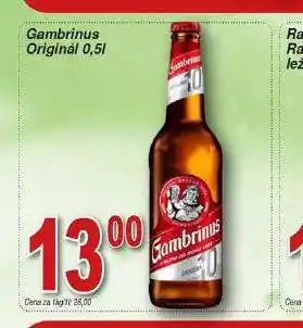 Hruška Pivo gambrinus originál nabídka