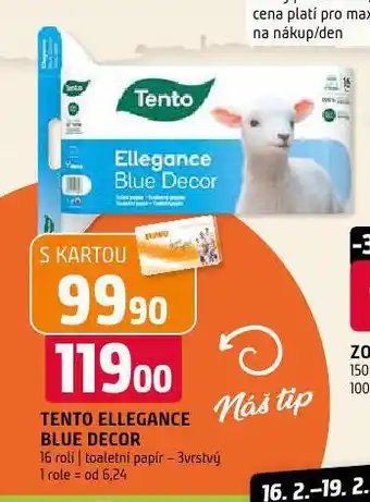 Terno Tento toaletní papír nabídka