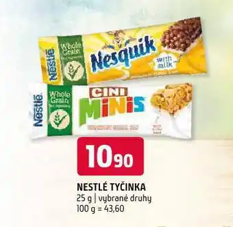 Terno Nestlé tyčinka nabídka