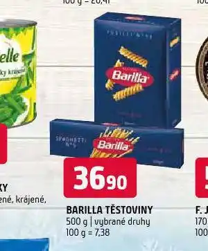 Terno Barilla těstoviny nabídka