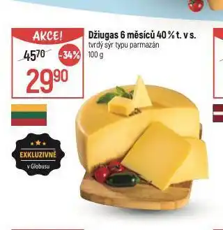 Globus Džiugas sýr nabídka