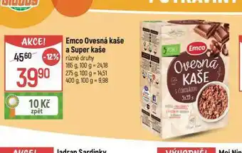 Globus Emco ovesná kaše nabídka