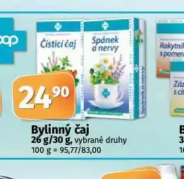 Coop Bylinný čaj nabídka