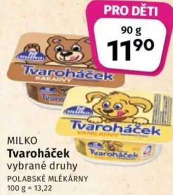 Coop MILKO Tvaroháček nabídka