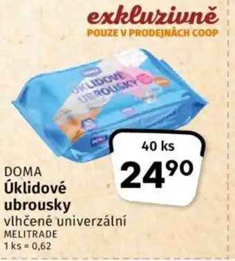 Coop DOMA Úklidové ubrousky nabídka