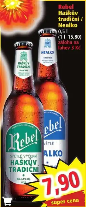 Norma Rebel Haškův tradiční / Nealko 0.5L nabídka