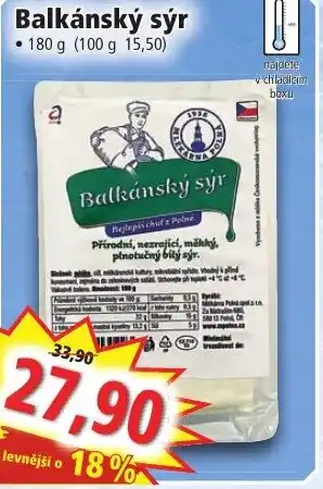 Norma Balkánský sýr nabídka