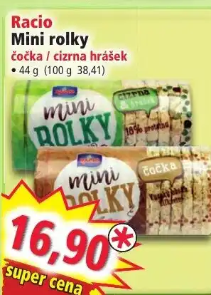 Norma Racio Mini rolky čočka / cizrna hrášek nabídka