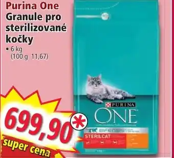 Norma Purina One Granule pro sterilizované kočky nabídka