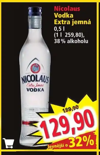 Norma Nicolaus Vodka Extra jemná nabídka