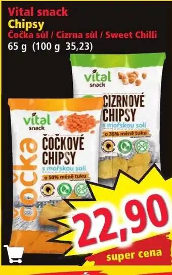 Norma Vital snack Chipsy nabídka
