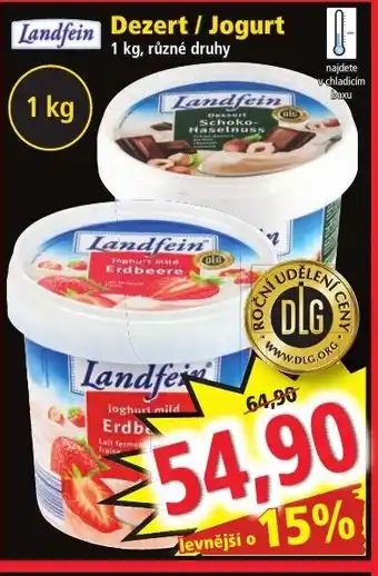 Norma Landfein Dezert / Jogurt nabídka