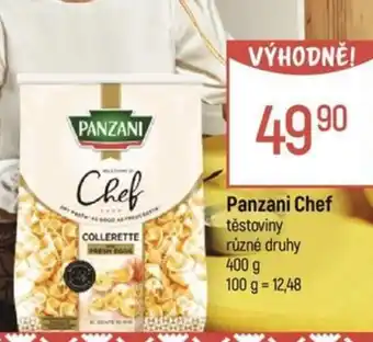 Globus Panzani Chef těstoviny nabídka