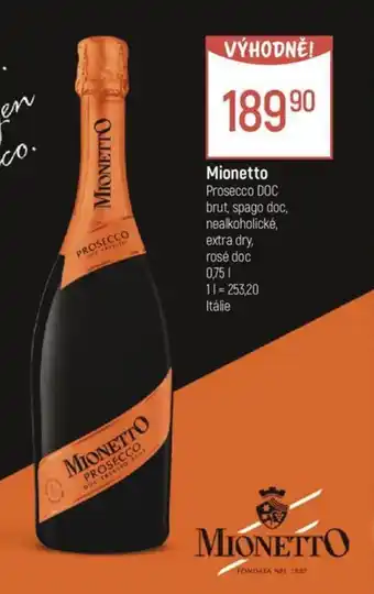 Globus Mionetto nabídka