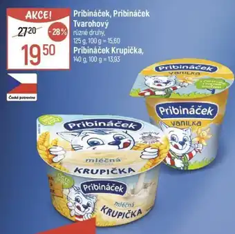 Globus Pribináček, Pribináček Tvarohový nabídka