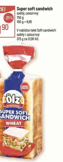 Globus Super soft sandwich nabídka