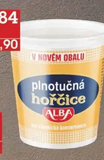 Alba hořčice plnotučná 400 g