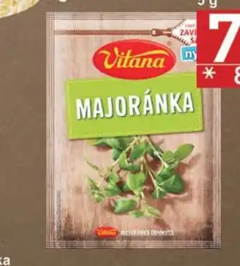 Jip Vitana koření majoránka drhnutá 5 g nabídka