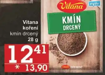Jip Vitana koření kmín drcený 28 g nabídka