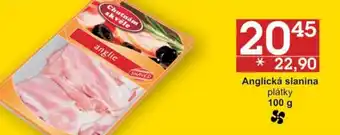 Jip Anglická slanina plátky 100 g nabídka