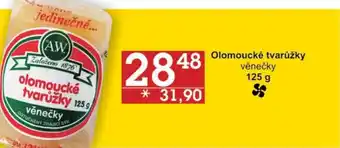Jip Olomoucké tvarůžky věnečky 125 g nabídka