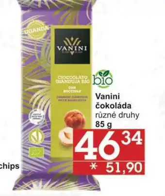 Jip Vanini čokoláda nabídka