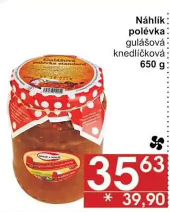 Jip Náhlík polévka nabídka