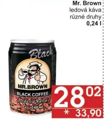 Jip Mr. Brown ledová káva nabídka