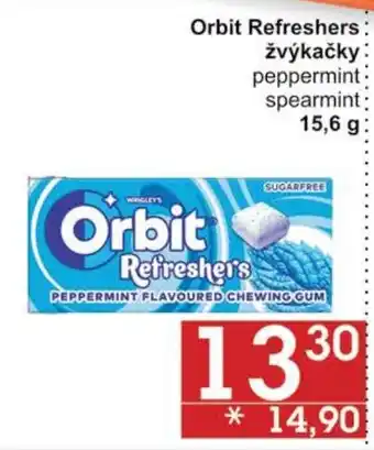 Jip Orbit Refreshers žvýkačky nabídka