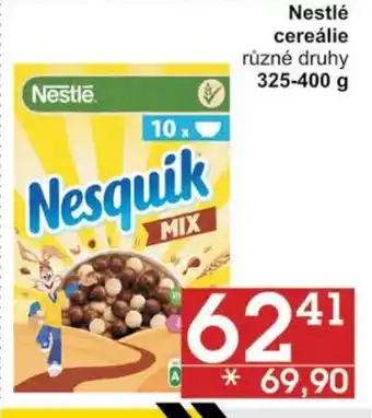 Jip Nestlé cereálie nabídka