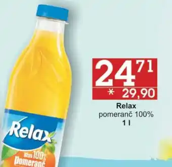 Jip Relax pomeranč 100% 1L nabídka