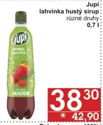 Jip Jupi lahvinka hustý sirup nabídka