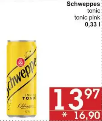 Jip Schweppes tonic: tonic pink 0,33 L nabídka