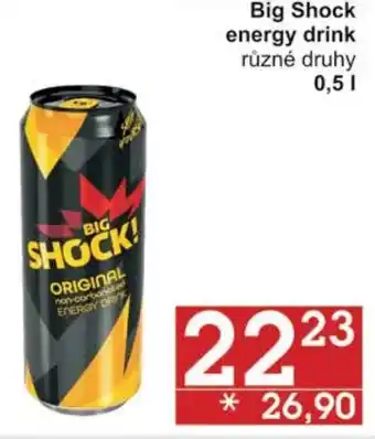 Jip Big Shock energy drink různé druhy 0,5L nabídka