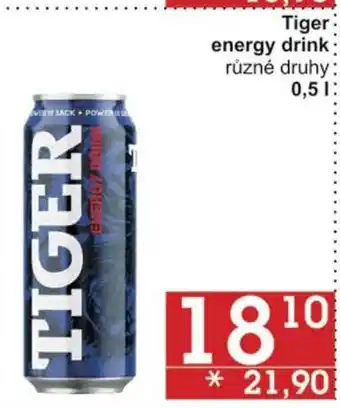 Jip Tiger energy drink různé druhy 0,5L nabídka