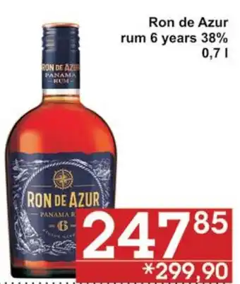 Jip Ron de Azur rum 6 years 38% 0.7L nabídka