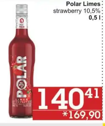 Polar Limes strawberry 10,5% 0,5 L