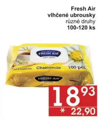 Jip Fresh Air vlhčené ubrousky různé druhy 100-120 ks nabídka