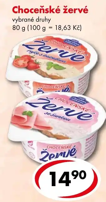 CBA Choceňské žervé nabídka