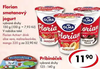 CBA Florian smetanový jogurt nabídka