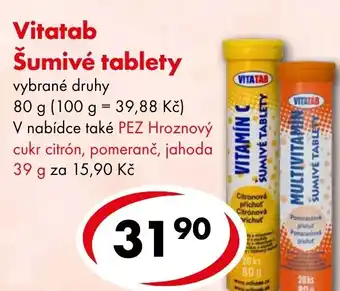 CBA Vitatab Šumivé tablety nabídka