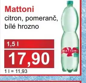 Mattoni citron, pomeranč, bílé hrozno 1.5L