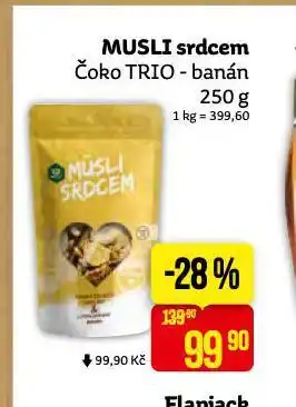Teta Musli srdcem čoko trio - banán nabídka