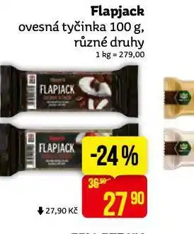 Teta Flapjack ovesná tyčinka nabídka