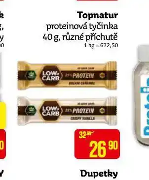 Teta Topnatur proteinová tyčinka nabídka