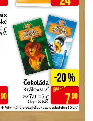 Teta Čokoláda království zvířat nabídka