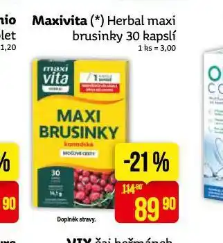 Maxivita herbal maxi brusinky