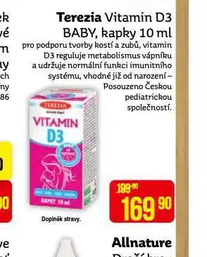 Teta Terezia vitamin d3 baby kapky nabídka