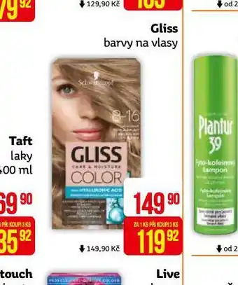 Teta Gliss barvy na vlasy nabídka