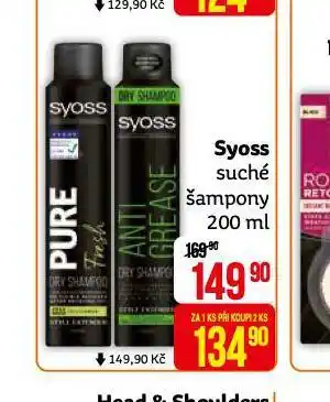 Teta Syoss suché šampony nabídka